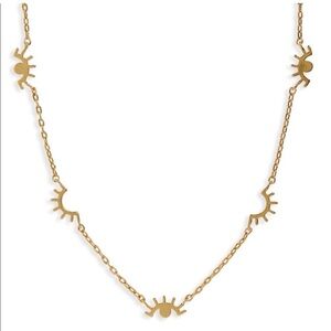 Madewell Gold Evil Eye Necklace